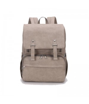 Vegan Leather Backpack Diaper Bag